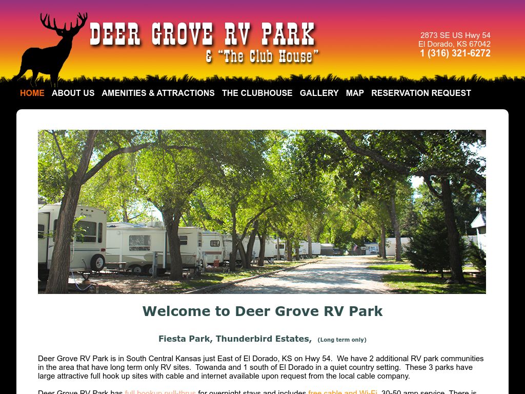 Deer Grove RV Park Kansas Campgrounds Member located in El Dorado